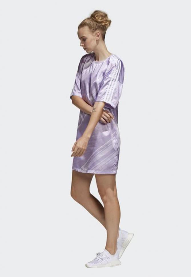 Vestiti | TREFOIL DRESS Purple | adidas Originals Donna