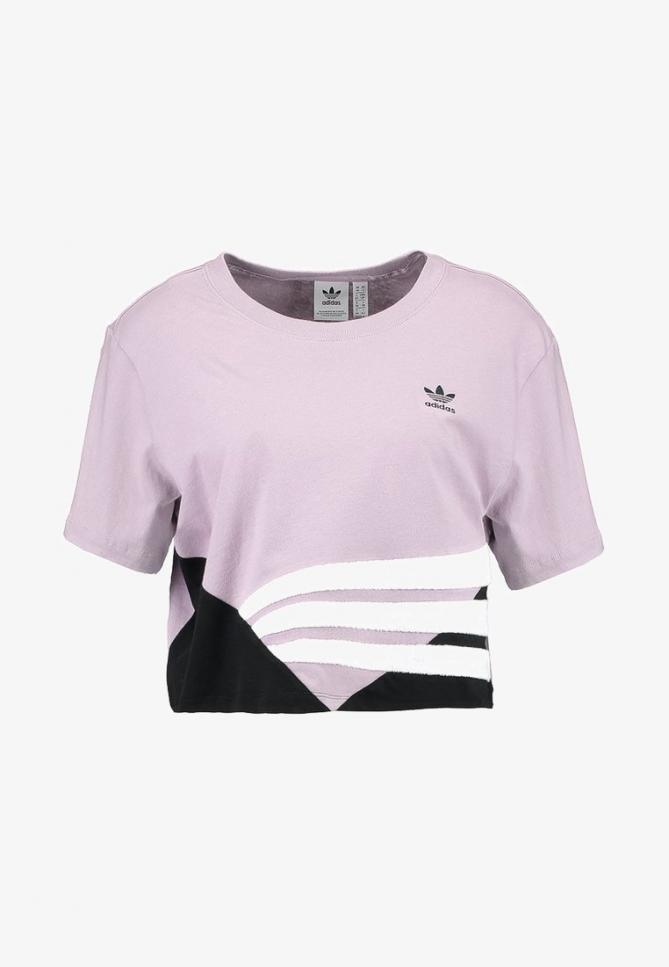 T-Shirt & Top | CROP TEE Soft Vision/Black | adidas Originals Donna