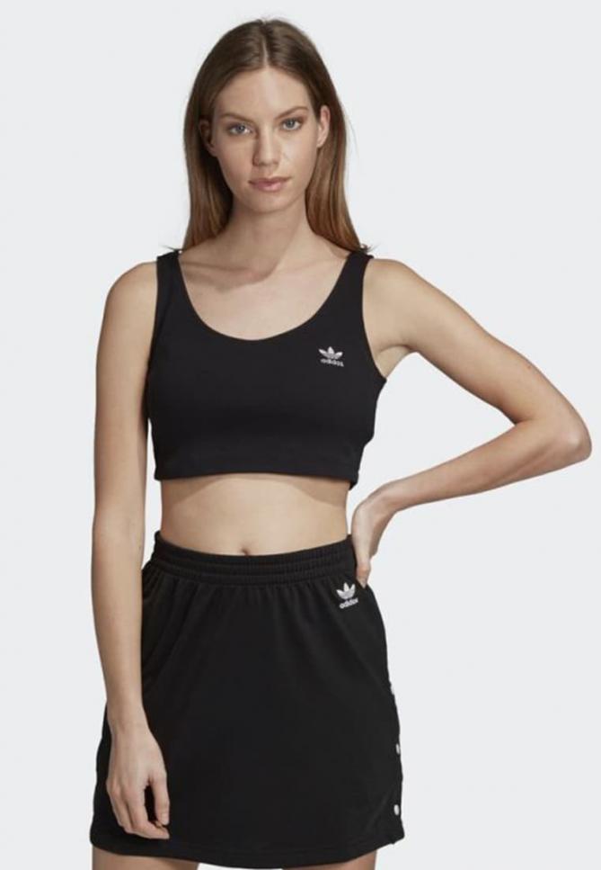 T-Shirt & Top | STYLING COMPLEMENTS CROPPED TANK TOP Black | adidas Originals Donna