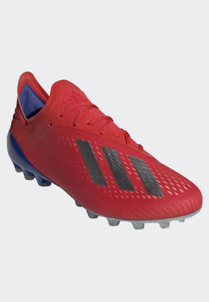 Scarpe sportive | X 18.1 ARTIFICIAL GRASS BOOTS Red/Silver/Blue | adidas Performance Uomo