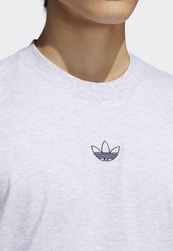 T-shirt & Polo | FLOATING TREFOIL TEE Grey | adidas Originals Uomo