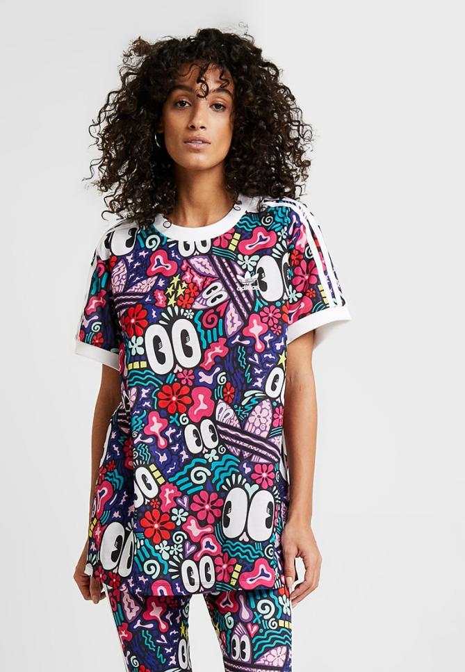 T-Shirt & Top | 3 STRIPES TEE Multicolor | adidas Originals Donna