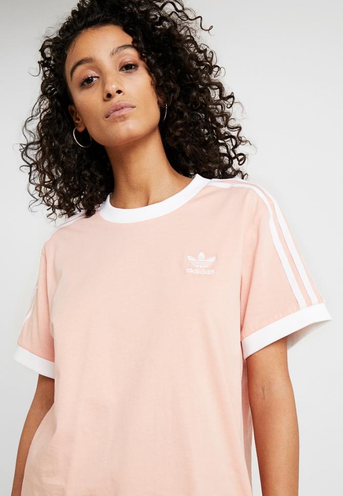 T-Shirt & Top | STRIPES TEE Dust Pink | adidas Originals Donna