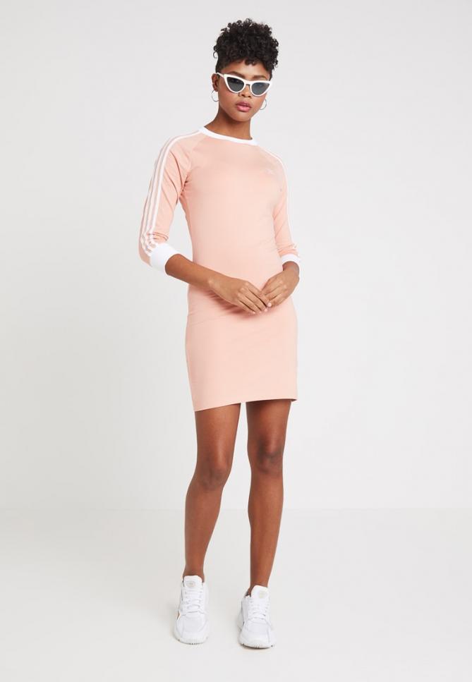 Vestiti | STRIPES DRESS Dust Pink | adidas Originals Donna