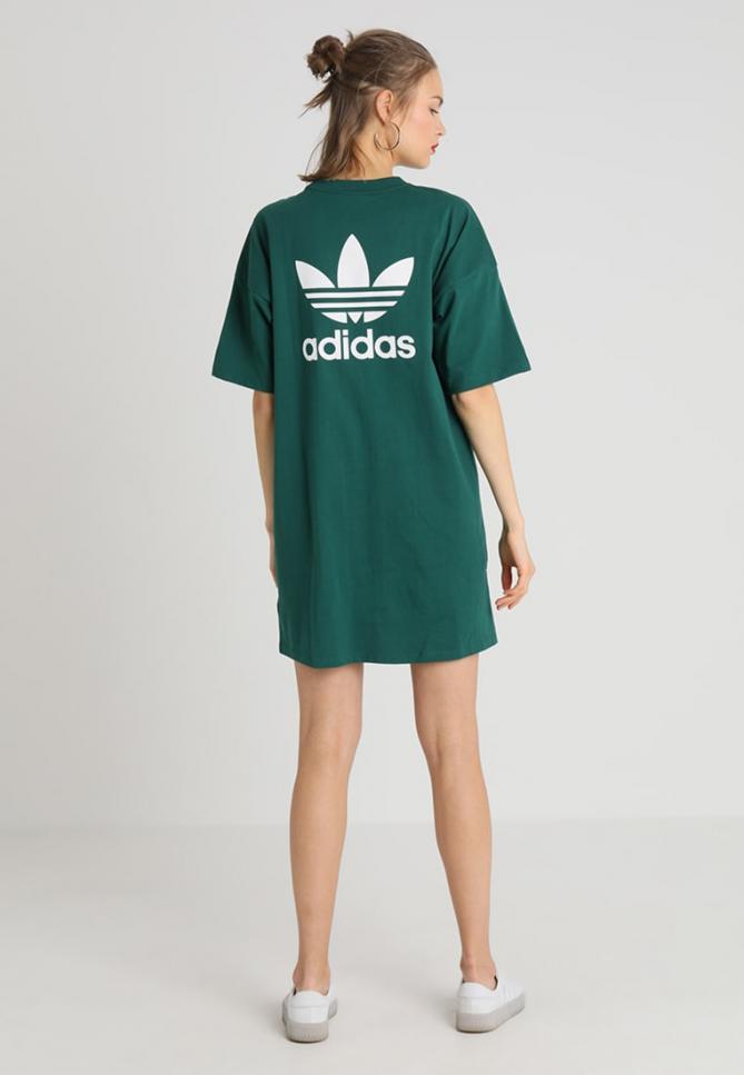 Vestiti | TREFOIL DRESS Collegiate Green | adidas Originals Donna