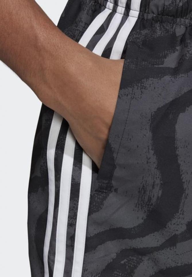 Moda mare | 3-Stripes Allover Print Shorts Black | adidas Performance Uomo